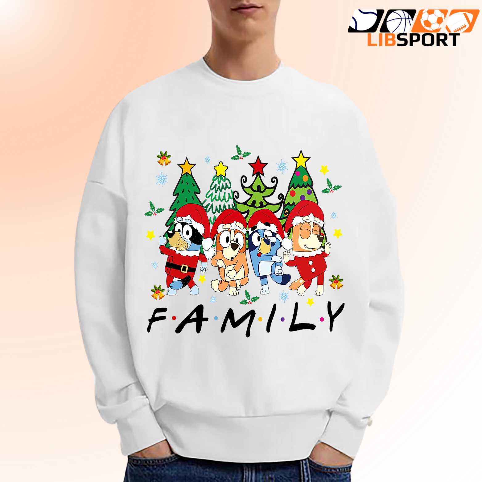 Christmas Family Dogs T Shirt, Holiday Cartoon Funny Unisex Tee, Festive Game Day Shirt